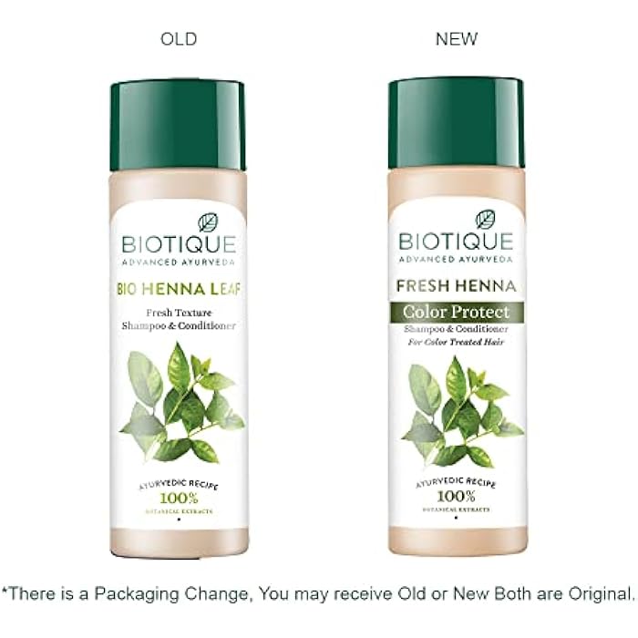 Biotique Bio Heena Leaf Fresh Texture Shampoo and Conditioner With Color For Dark Hair - Image 5